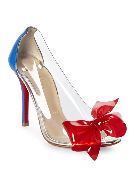 louboutin clear footwear